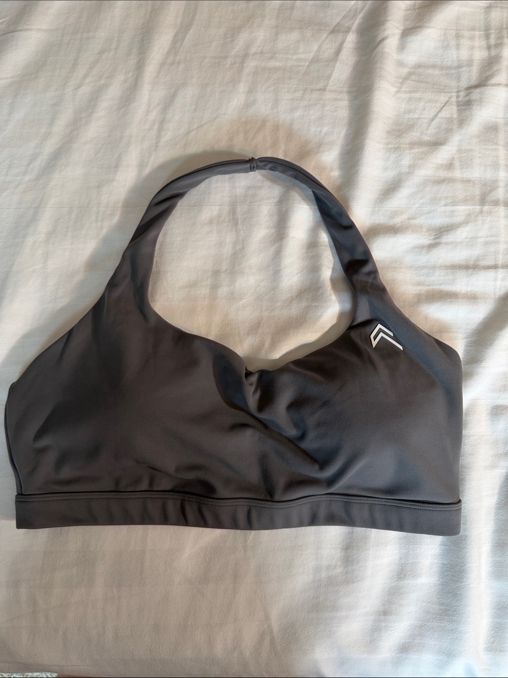 Oner Active Gray Seamless Halter Sports Bra